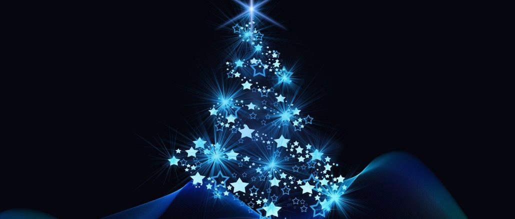 Eine grafische Darstellung eines Weihnachtsbaums