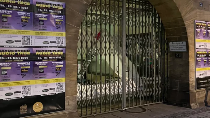 Plakate für die Bayreuther Audiotage 2026 am Reichshof Bayreuth