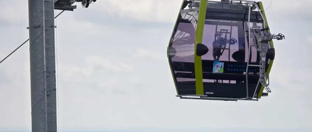 Eine Seilbahn am Ochsenkopf