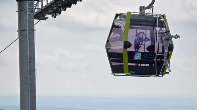 Eine Seilbahn am Ochsenkopf
